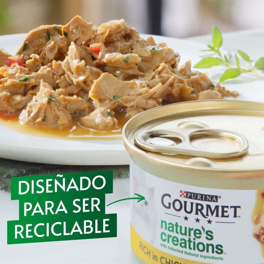 4 latas x 85 g Gourmet Nature's Creations Mini Filetes de Carne lata para gatos, , large indicador imagen numero 2