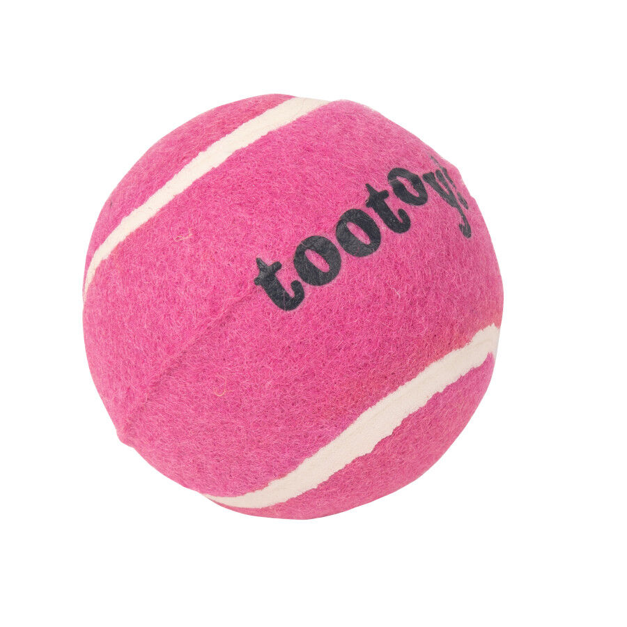 Tootoy! Chase Squeaker Ball Rosa pelota de tenis para perros, , large indicador imagen numero 2