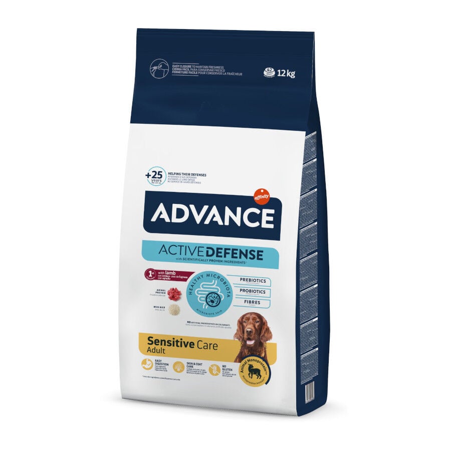 12 kg Advance Active Defense Sensitive Cordero y Arroz pienso para perros, , large Imagen numero 1