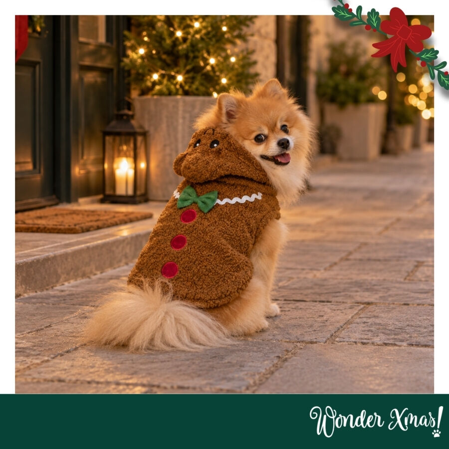 Wonder Christmas Disfraz Galleta Jengibre para perros, , large Imagen numero 2
