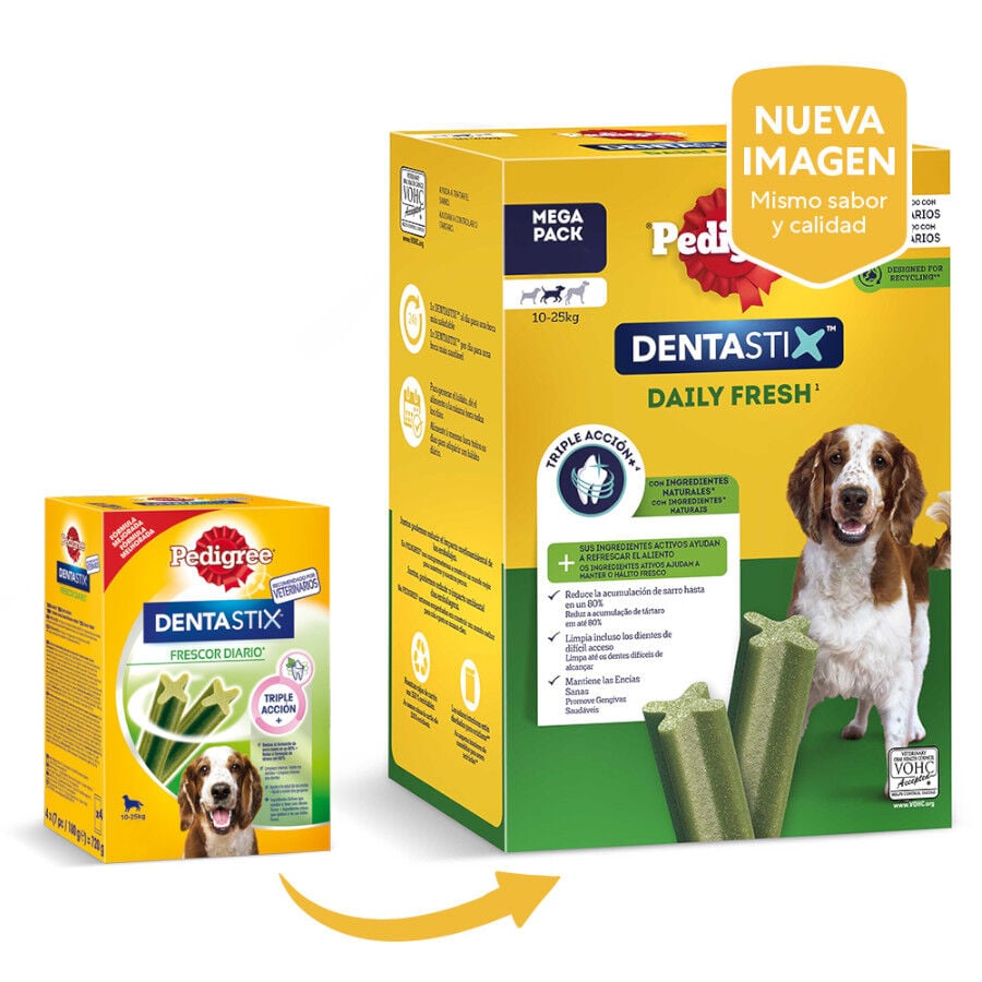 28 barritas Pedigree Dentastix Fresh Snacks Dentales para Perros Medianos, , large indicador imagen numero 2
