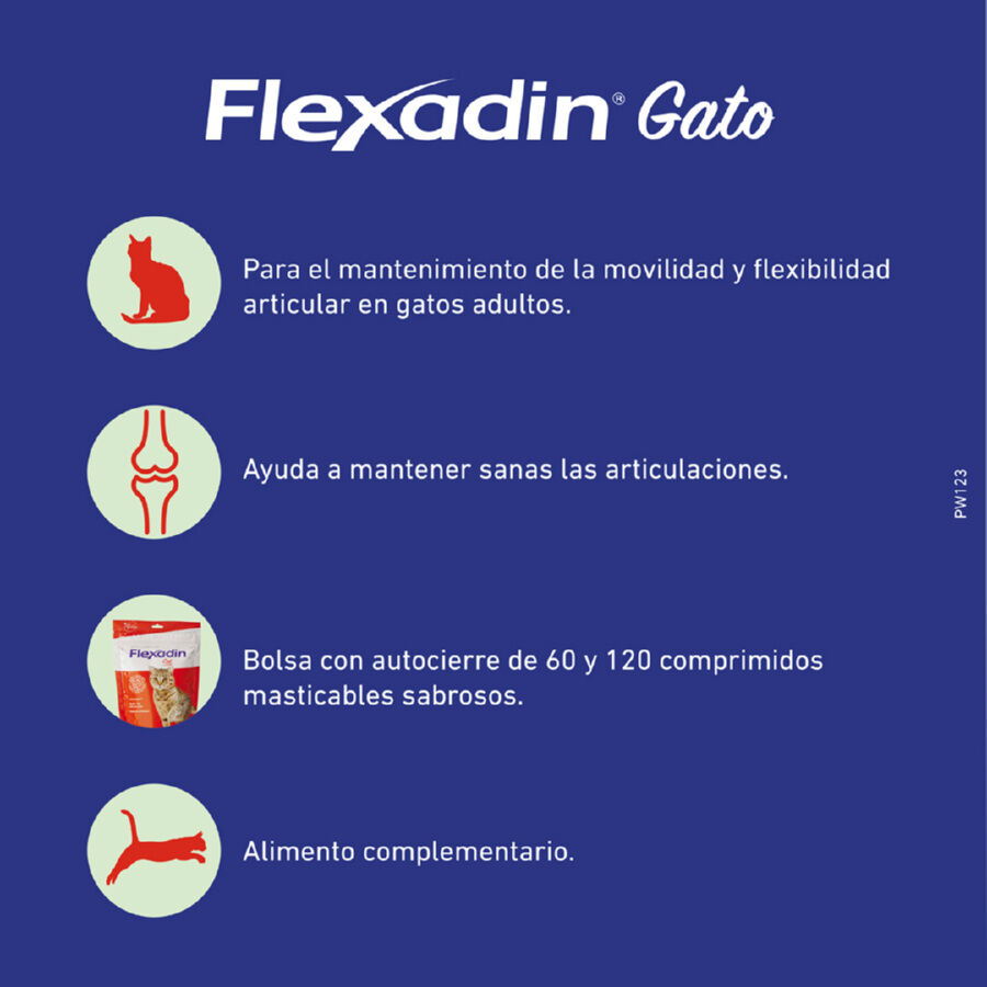 60 comprimidos Vetoquinol Flexadin Adult Condroprotector para gatos, , large indicador imagen numero 3