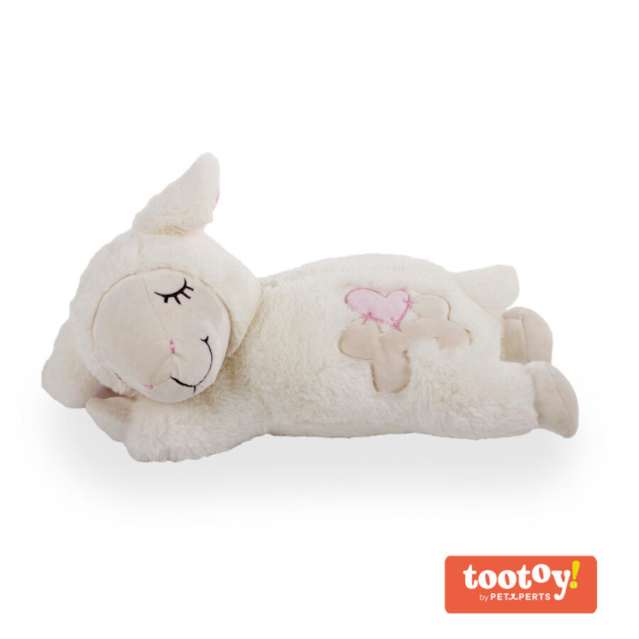 Tootoy! Puppy Ovejita Heart Beat peluche con sonido para perros, , large Imagen numero 3
