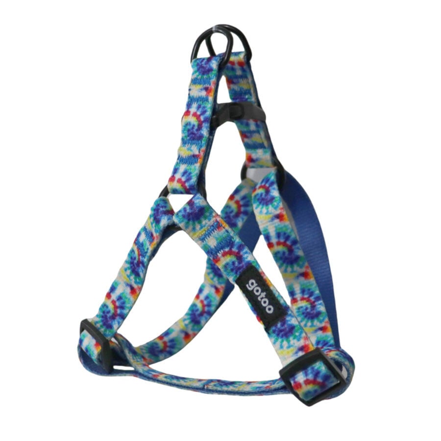 Gotoo Arn&eacute;s estampado tie die azul para perro, , large indicador imagen numero 1