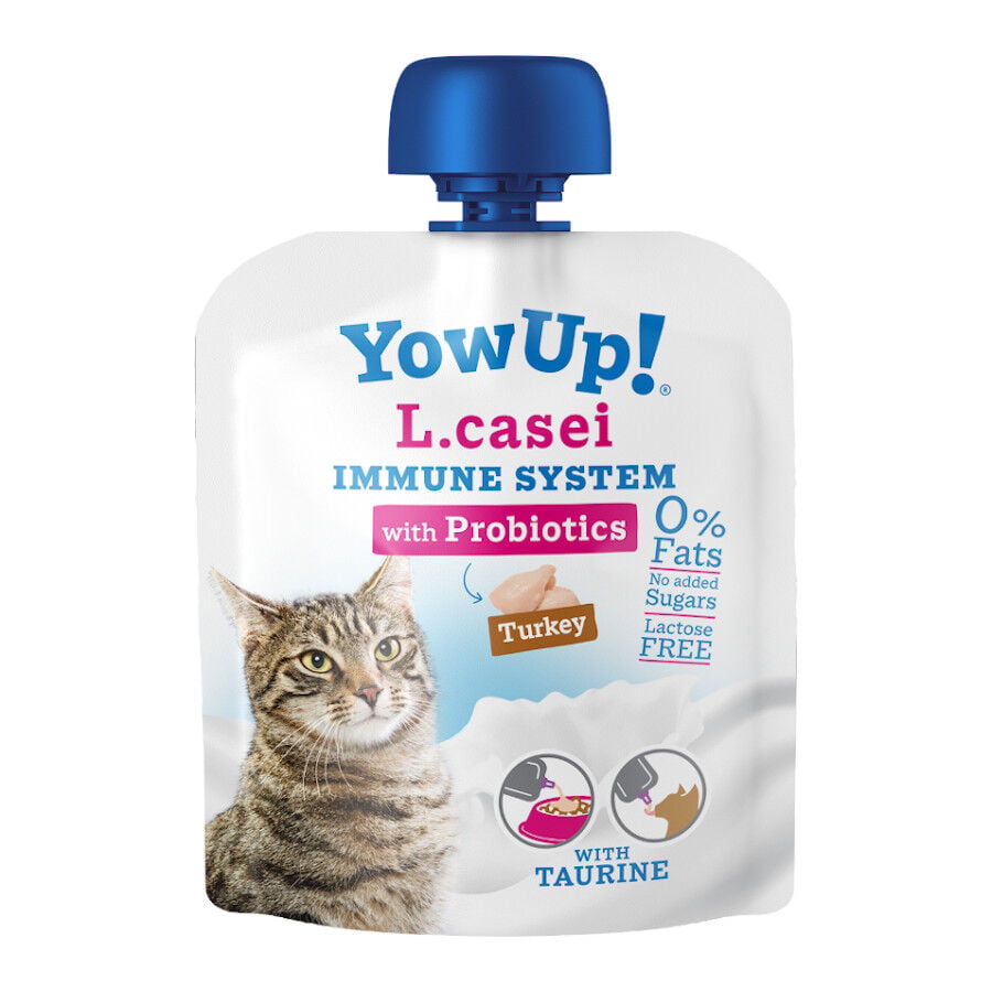 3 uds. x 85 g YowUp! L.casei Pavo yogur para gatos, , large indicador imagen numero 2