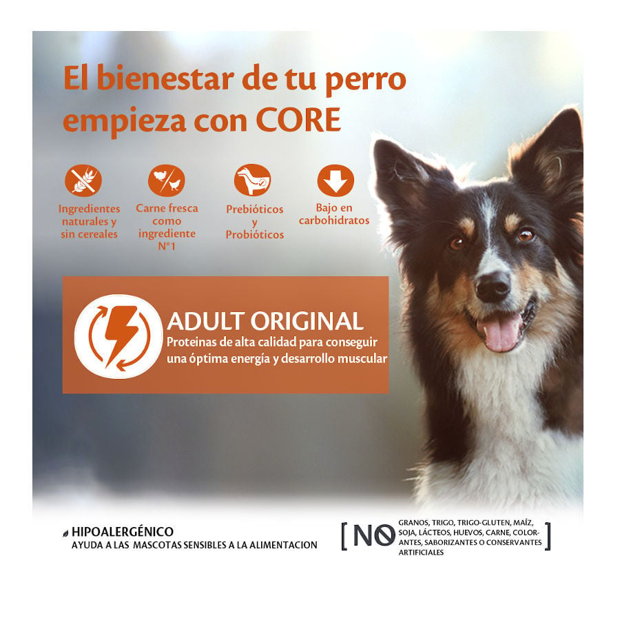 10 kg Wellness Core Adult Medium Original Pavo y Pollo pienso para perros, , large indicador imagen numero 2