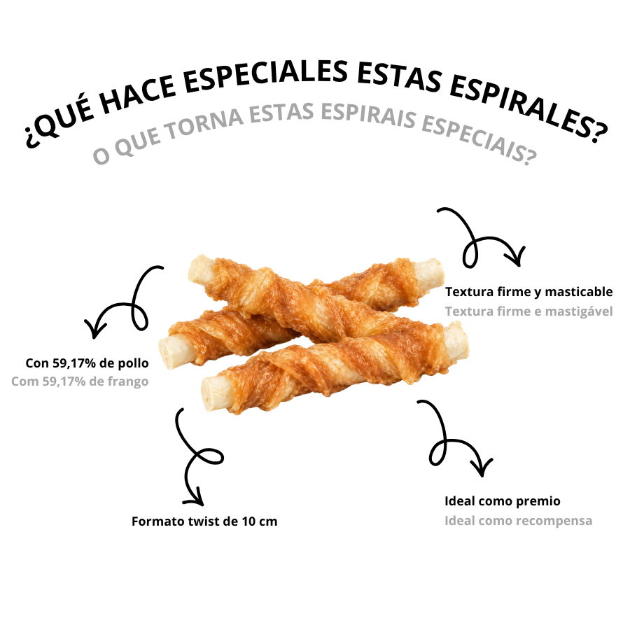 1.5 kg True Origins Wild Espiral de Pollo Snack para perros, , large indicador imagen numero 4