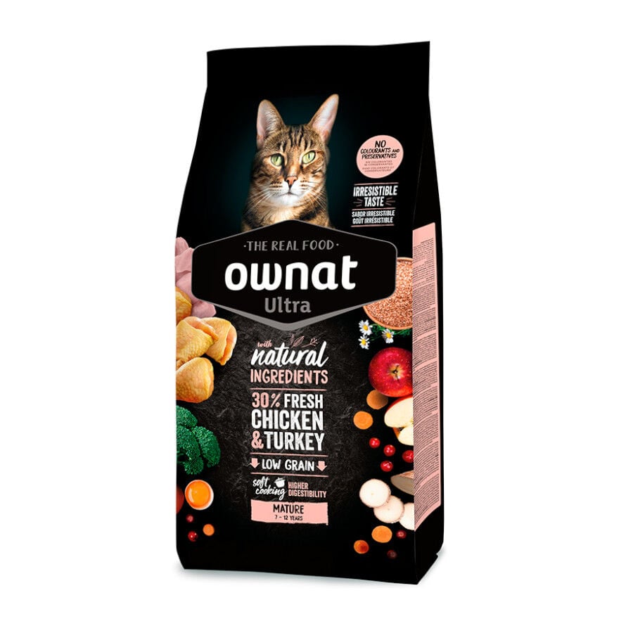 Ownat Ultra Mature Pienso Pollo y Pavo para gatos, , large Imagen numero 1