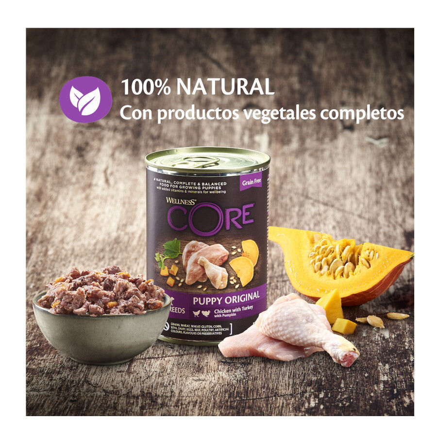 400 g Wellness Core Pollo y Pavo Lata para cachorros, , large Imagen numero 2