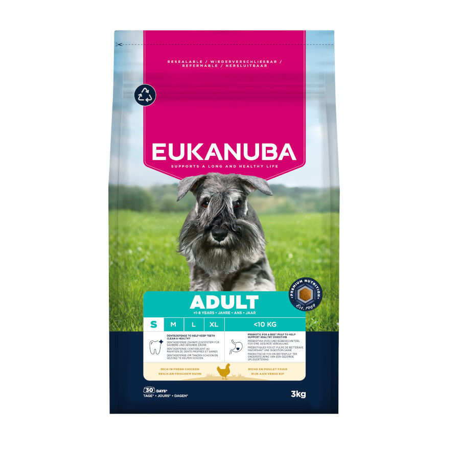 3 kg Eukanuba Adult pollo pienso para perros de raza peque&ntilde;a, , large Imagen numero 1