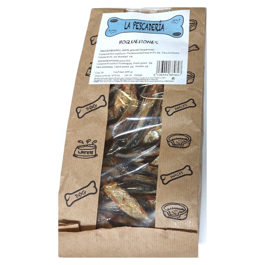 200 g Hobbitalf La Pescader&iacute;a Boquerones para perros, , large Imagen numero 1