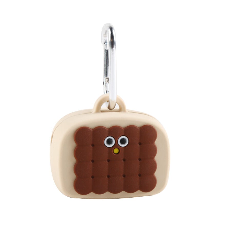 Gotoo Porta bolsas silicona marr&oacute;n para perros, , large indicador imagen numero 1