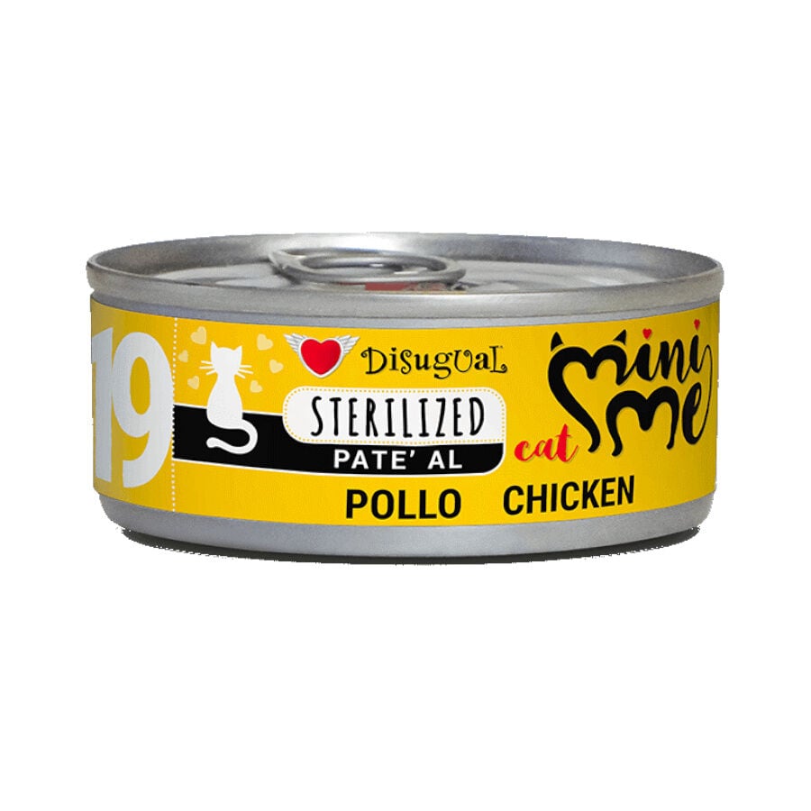 85 g Disugual Mini Me 19 Sterilized Pollo en Pat&eacute; lata para gatos, , large Imagen numero 1