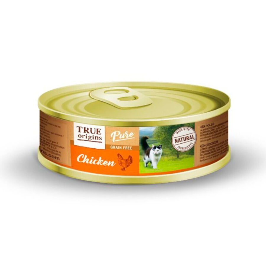 85 g True Origins Pure Adult Pollo lata para gatos, , large Imagen numero 1