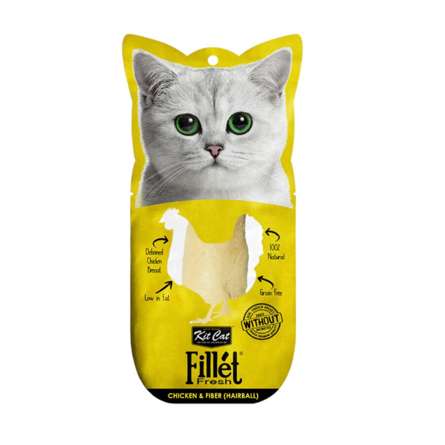 Kit Cat Fillet Fresh Lomo de Pollo y Fibra Filete Sobres para gatos, , large Imagen numero 1