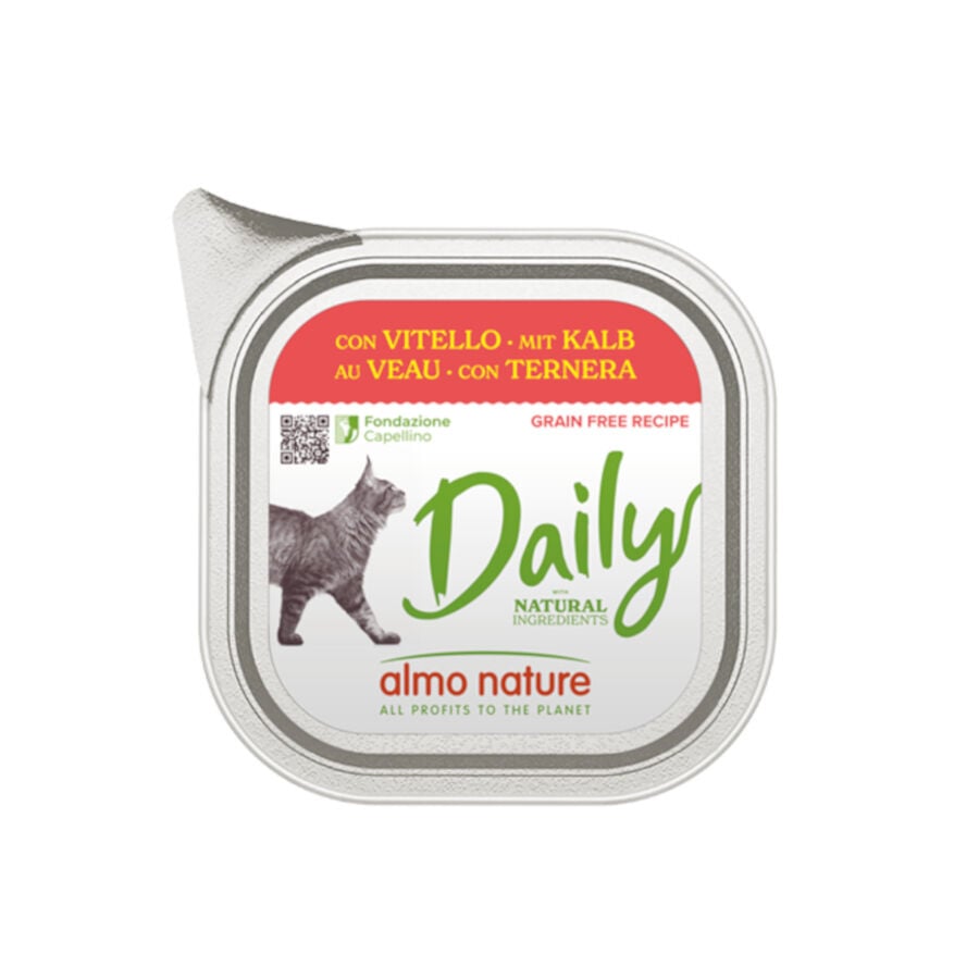 100 g Almo Nature Daily Grain Free Ternera para gatos, , large Imagen numero 1