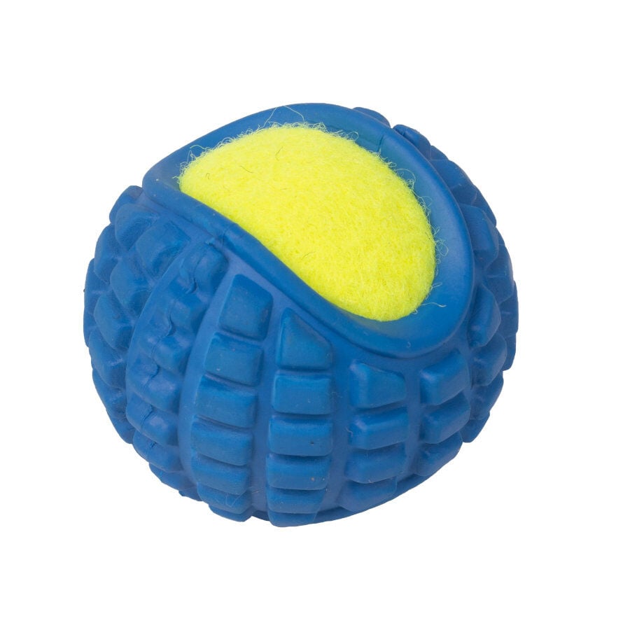 Tootoy! 2 in 1 tennis ball Blue Pelota de T&eacute;nis Azul para perros, , large Imagen numero 1