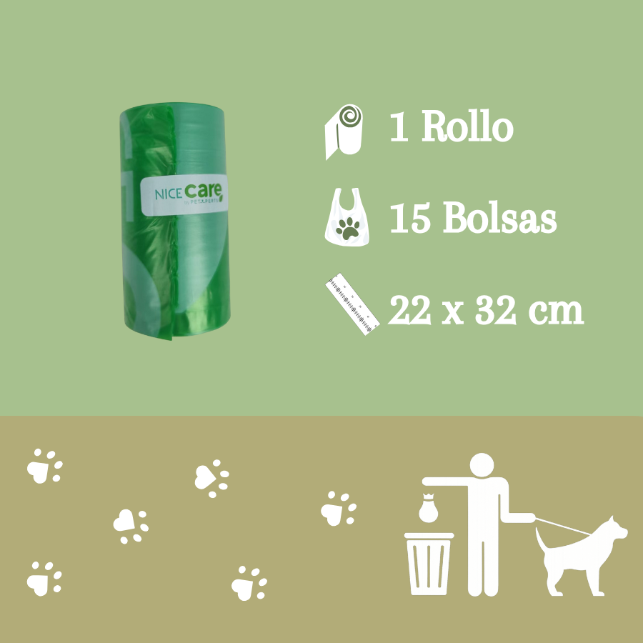 Nice Care Basic Bolsitas Rollo para perros, , large Imagen numero 2