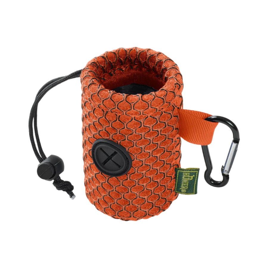 Hunter Hilo Porta Bolsas Naranja con Mosquet&oacute;n para perros