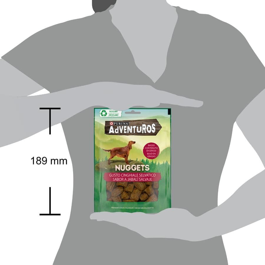 90 g Adventuros Nuggets de Jabal&iacute; para perros, , large Imagen numero 3