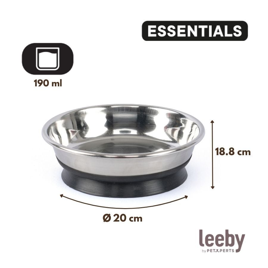 Leeby Comedero de Metal con Ventosa para gatos, , large Imagen numero 4