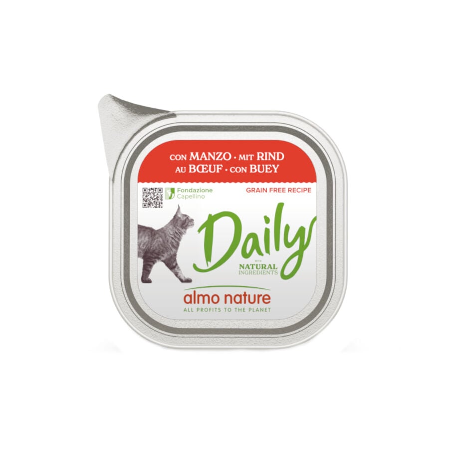 100 g Almo Nature Daily Grain Free Ternera para gatos, , large Imagen numero 1