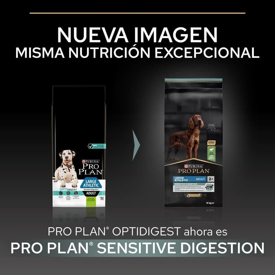 14 kg Pro Plan Adult Large Athletic Digesti&oacute;n Cordero pienso para perros, , large indicador imagen numero 2