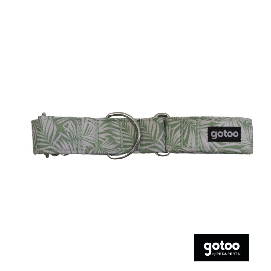 Gotoo Collar martingale estampado verde para perros, , large indicador imagen numero 2