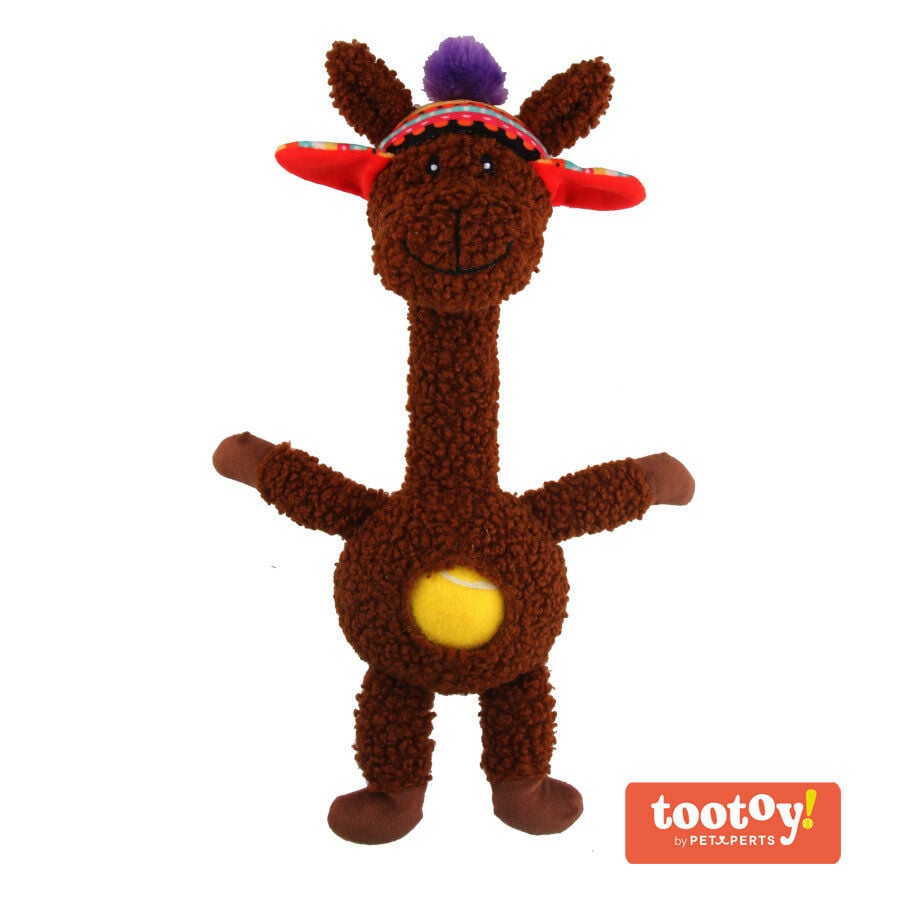 Tootoy! Comfort Long Neck Alpaca peluche con pelota para perros, , large Imagen numero 1