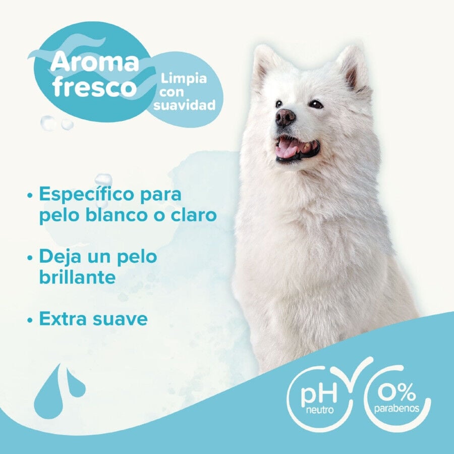 Beaphar Pelo Blanco Champ&uacute; para perros, , large indicador imagen numero 3