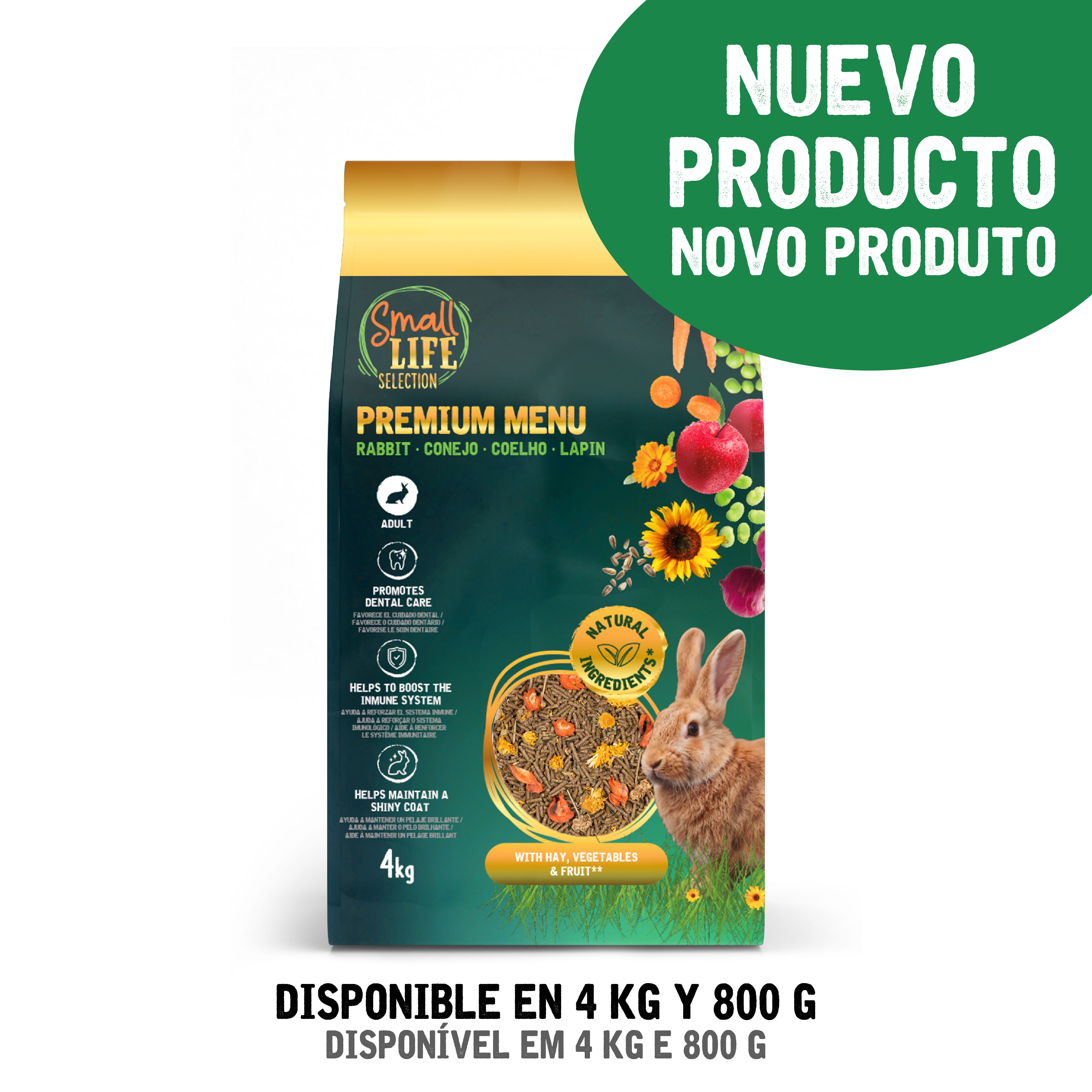4 kg Small Life Selection Premium Men&uacute; Pienso para conejos adultos, , large Imagen numero 2