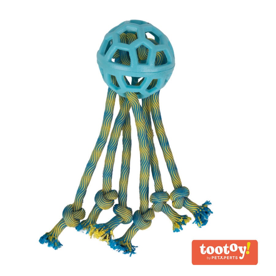 Tootoy! Pull Octopus Rope juguete de cuerda con pelota para perros, , large Imagen numero 1