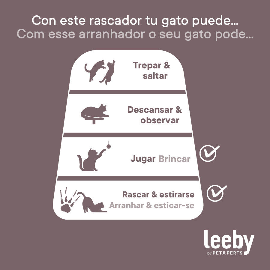 Leeby Gonzalo rascador con juguete y bola para gatos, , large indicador imagen numero 6