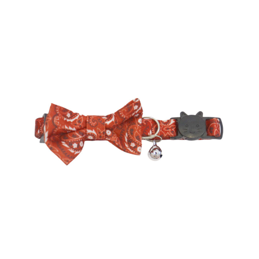 Gotoo Collar rojo con cascabel extra&iacute;ble para gatos, , large Imagen numero 1