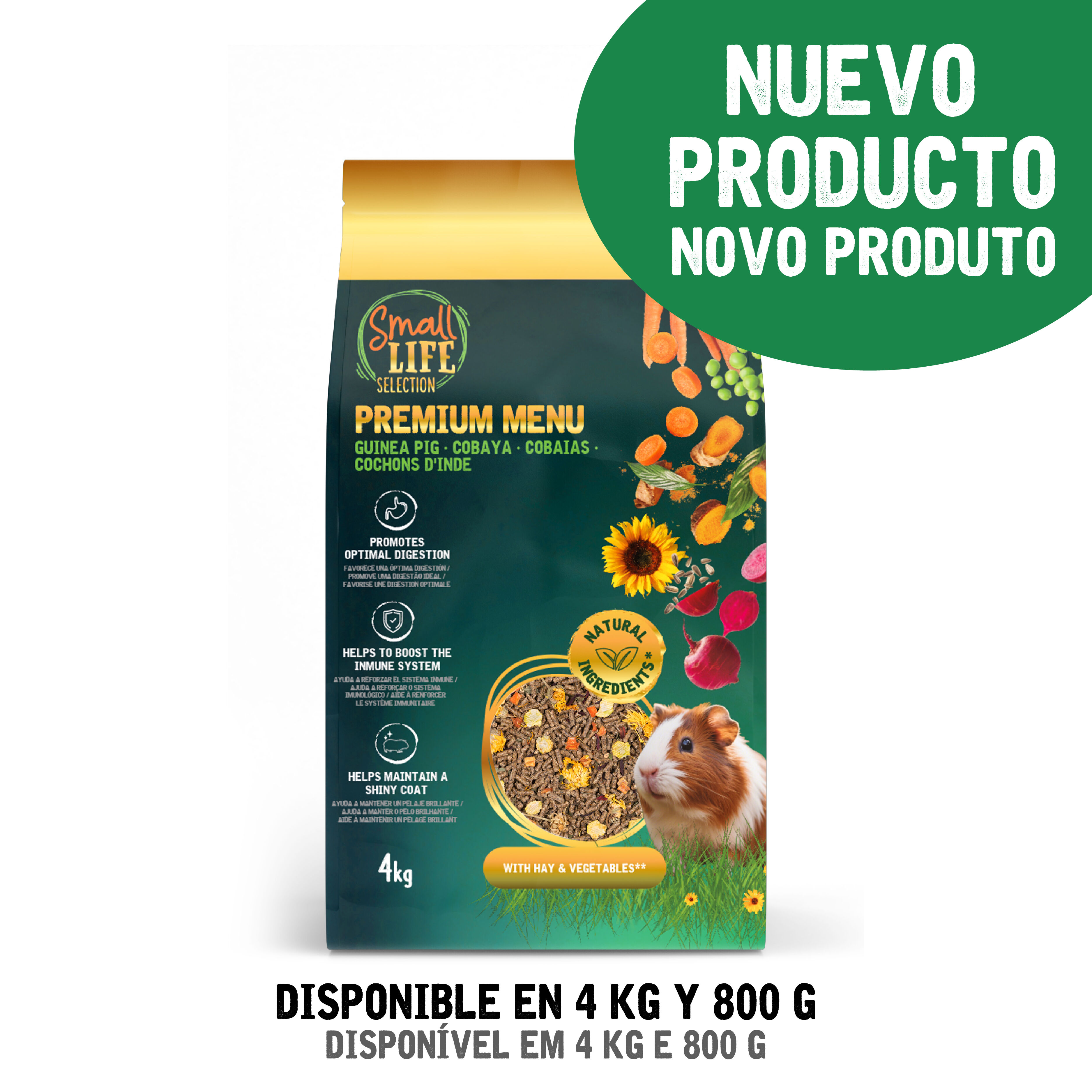 4 kg Small Life Selection Premium Men&uacute; Pienso para cobaya, , large Imagen numero 2