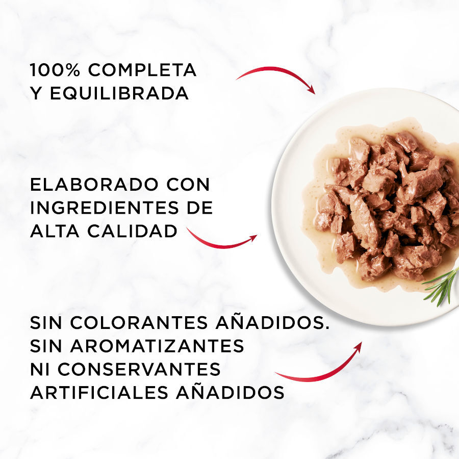 6 sobres x 50 g Gourmet Mon Petit Selecci&oacute;n Carnes en salsa sobre para gatos, , large indicador imagen numero 6