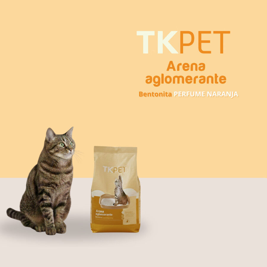 10 L TK-Pet Arena Aglomerante de Bentonita Natural con perfume de Naranja para gatos, , large Imagen numero 6