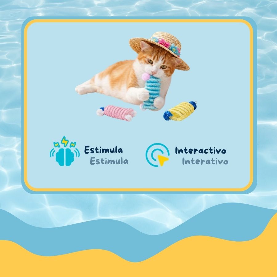 Summer Vibes Pack Muelles Juguete para gatos, , large indicador imagen numero 3