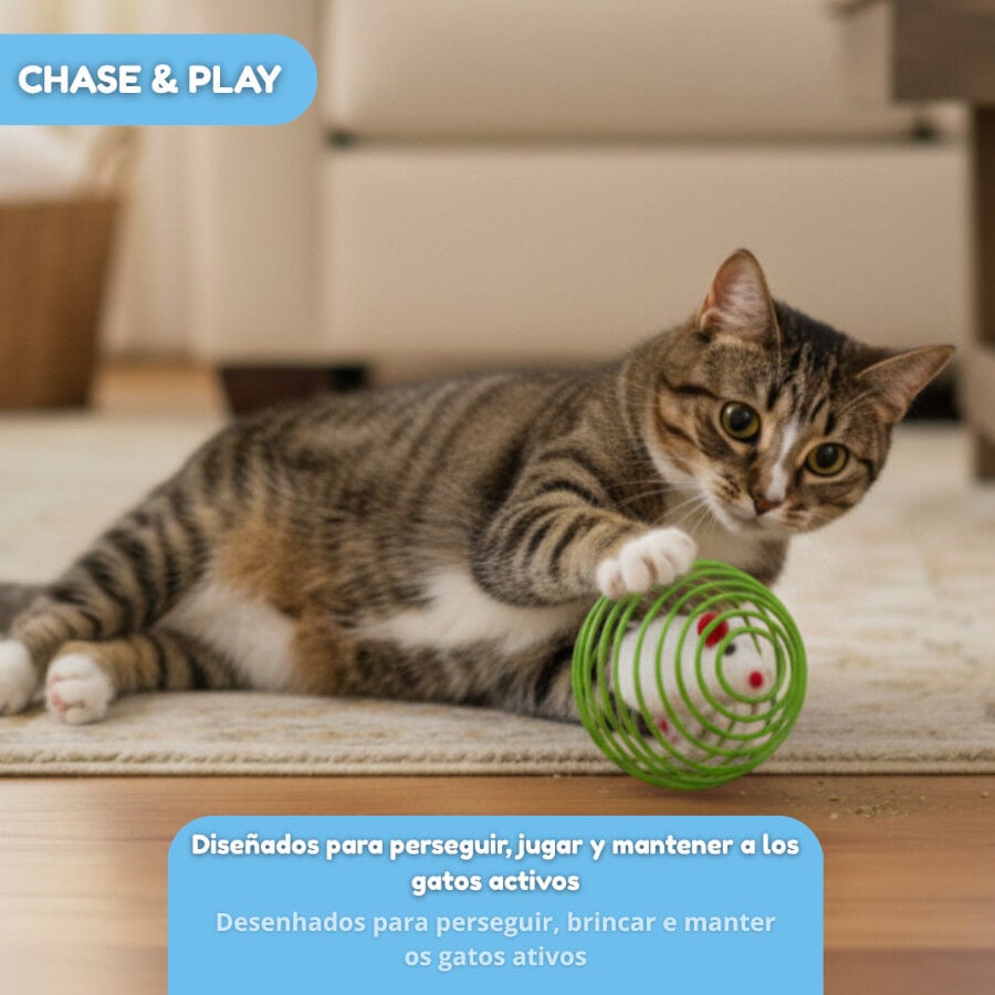 Tootoy! Pelota Interactiva con Rat&oacute;n para gatos, , large Imagen numero 6