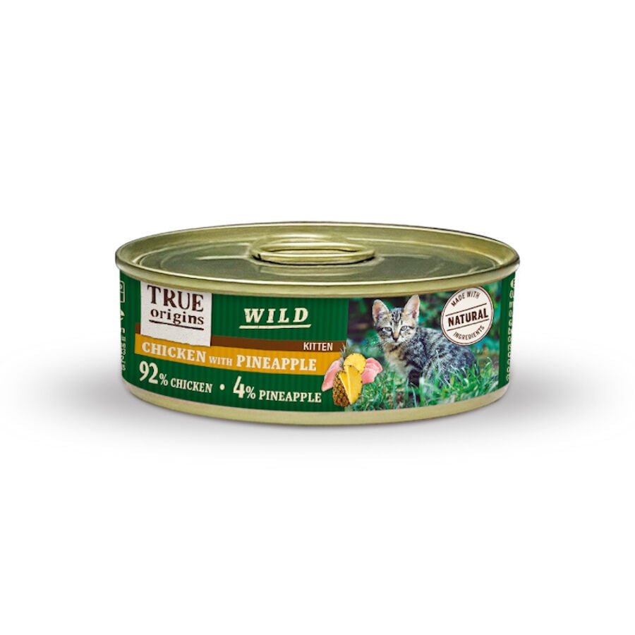 85 g True Origins Wild Kitten Pollo y Pi&ntilde;a lata para gatos, , large Imagen numero 1