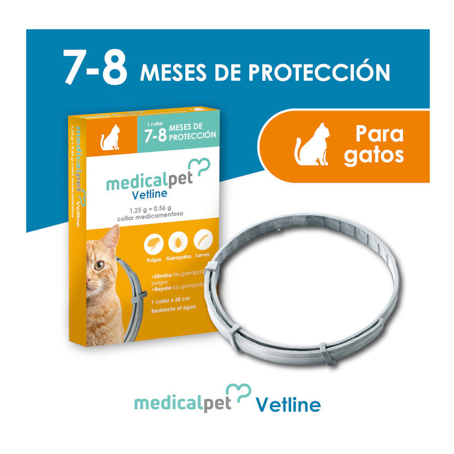 Medicalpet Vetline Collar Antiparasitario para gatos, , large indicador imagen numero 3
