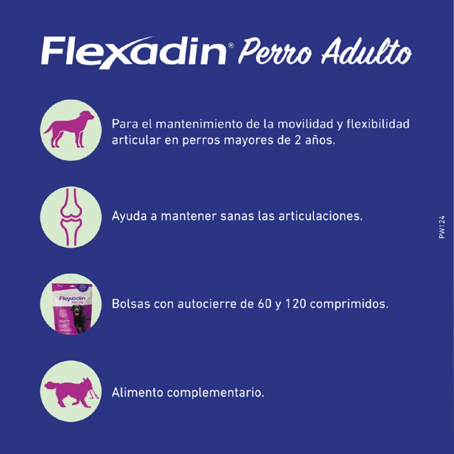 60 comprimidos Vetoquinol Flexadin Adult Condroprotector para perros, , large Imagen numero 3