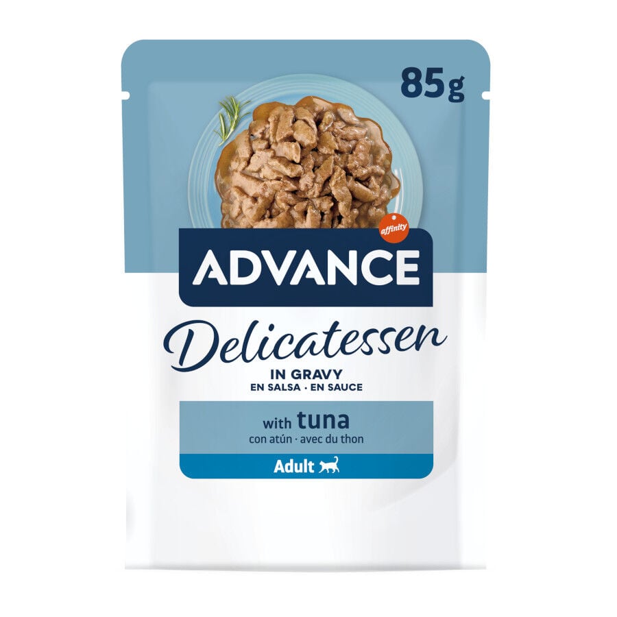Advance Delicatessen At&uacute;n en Salsa Sobres para gatos