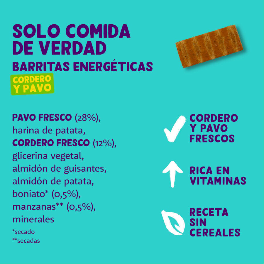 1 barrita Edgard & Cooper Barritas de Cordero y Pavo snack para perros, , large indicador imagen numero 4