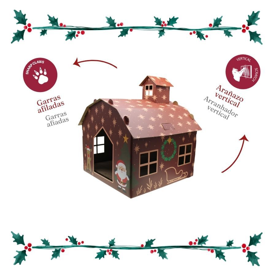 Wonder Christmas Casa Rascador Jengibre para gatos, , large indicador imagen numero 4