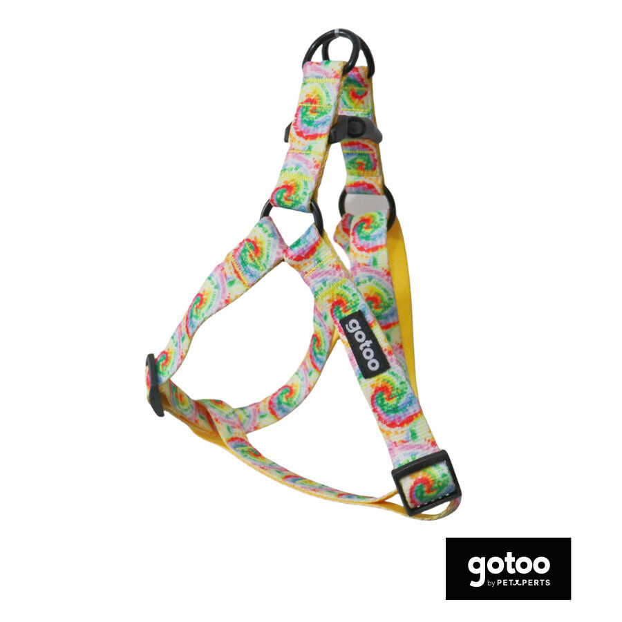 Gotoo Arn&eacute;s estampado tie die amarillo para perro