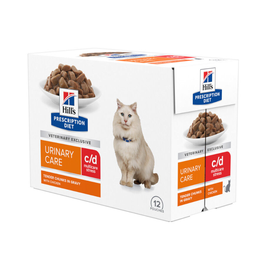 Hill's Prescription Diet Urinary Care c/d Stress sobre para gatos