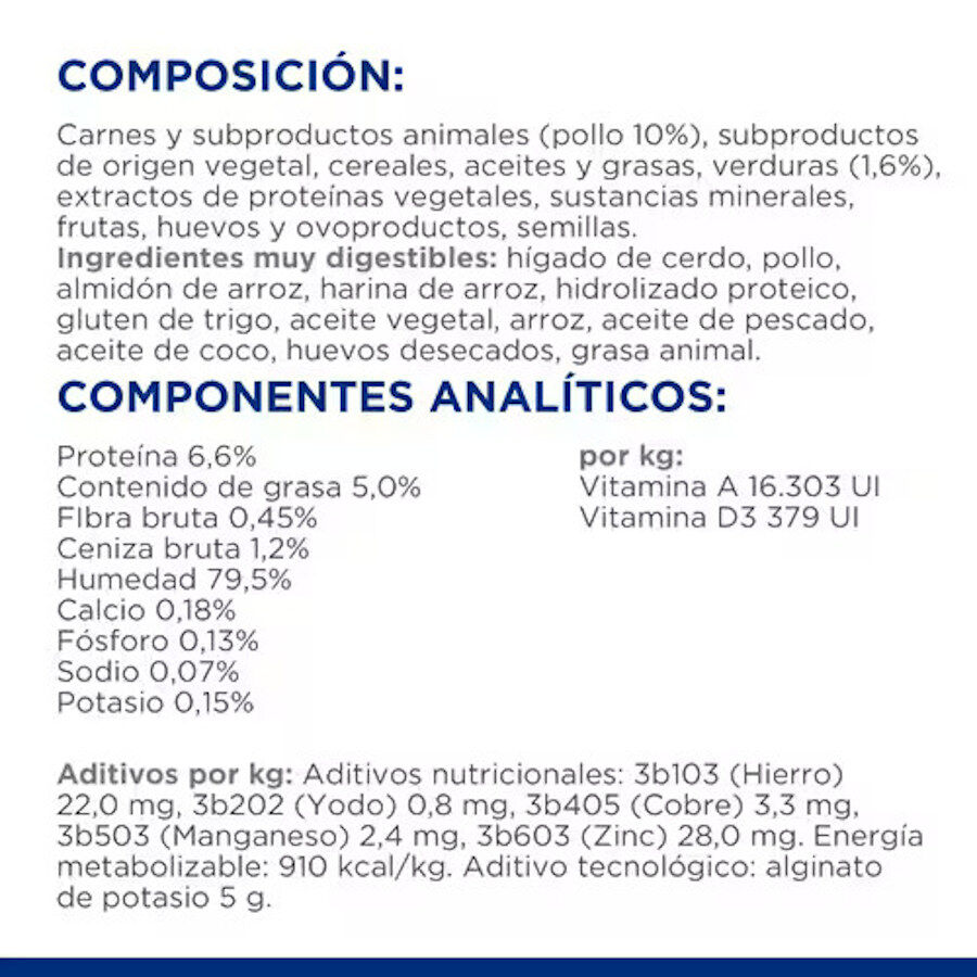 354 g Hill's Prescription Diet ON-Care Estofado de Pollo y Vegetales lata para perros, , large Imagen numero 5