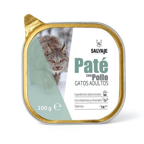 Salvaje Original Adulto Pollo en Pat&eacute; tarrina para gatos