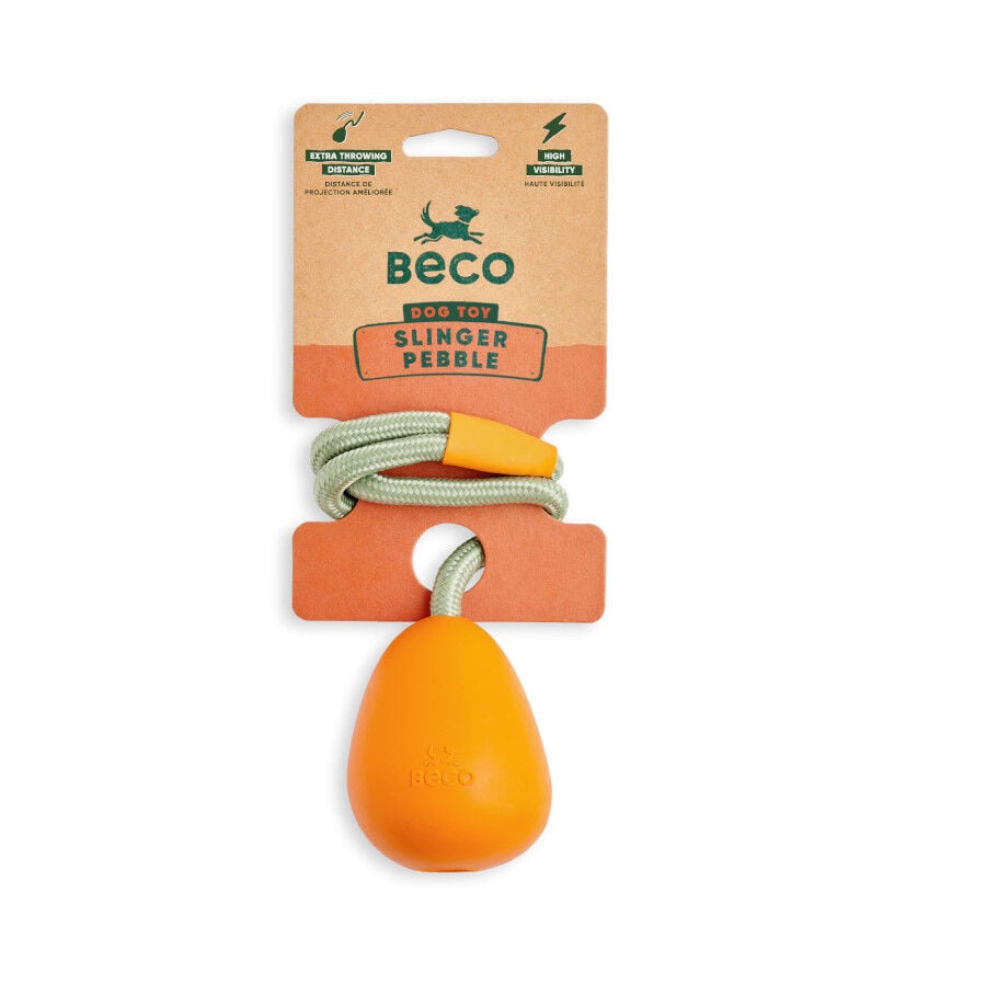 BECO Mordedor de Goma con Cuerda Naranja para perros, , large Imagen numero 5